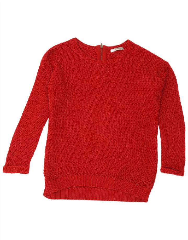 Marks & Spencer Pulover supradimensionat pentru femei cu gât de barcă UK 10 Small Red