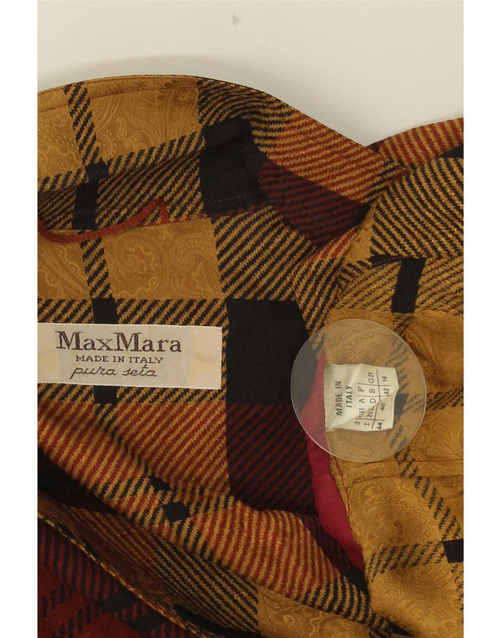 Jachetă Blazer pentru femei Max Mara, cu două piepturi, UK 14, mare, burgundă