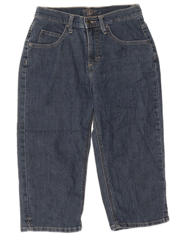 Blugi Capri Riders LEE pentru femei US 8 Medium W30 L18 Bumbac albastru