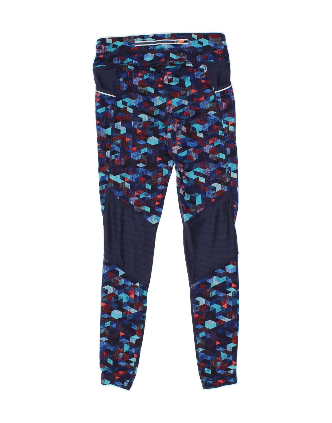 ATHLETA Womens Leggings UK 6 XS Blue Geometric Polyester Vintage Athleta and Second-Hand Athleta from Messina Hembry 