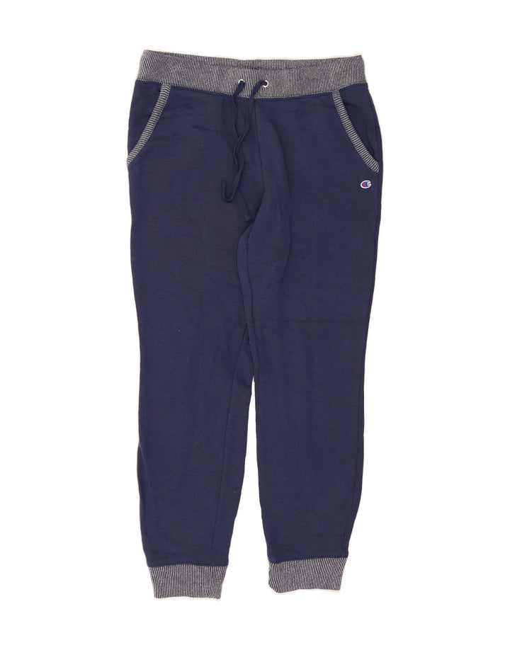 CHAMPION Womens Tracksuit Trousers Joggers Medium Navy Blue Cotton Vintage Champion and Second-Hand Champion from Messina Hembry 