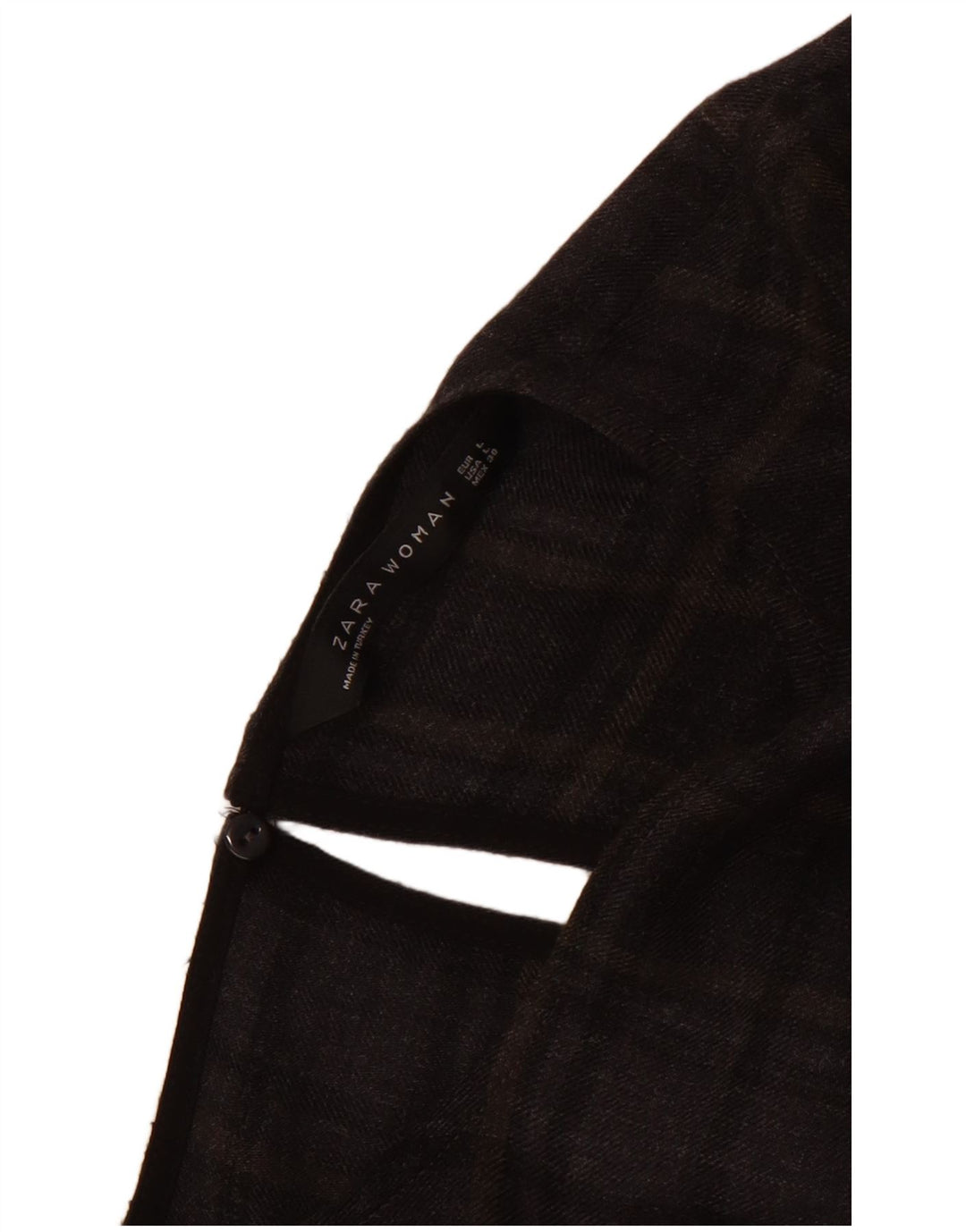 Rochie pentru femei Zara cu mâneci lungi, cu talie scăzută UK 14, mare, gri