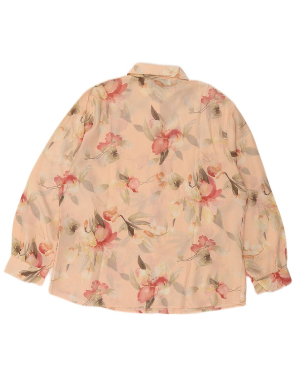 Bluză cămașă pentru femei Giulia Galanti UK 16, mare, roz, florală