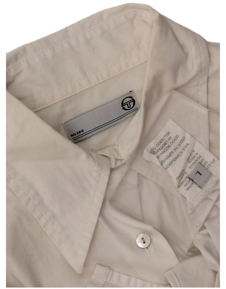 Cămașă pentru femei Sergio Tacchini UK 14, mare, alb, bumbac