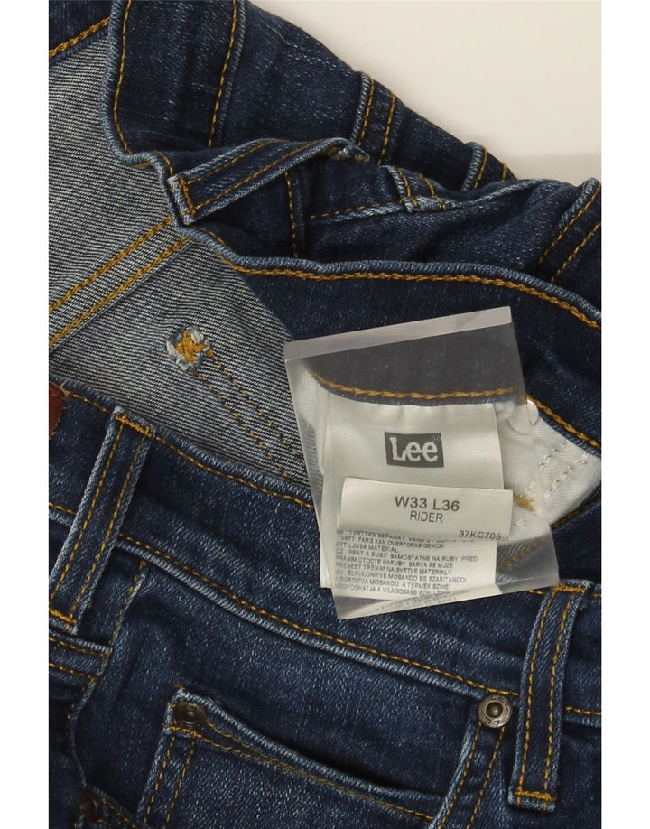 Blugi Lee Rider Slim pentru bărbați W33 L36 Bumbac albastru
