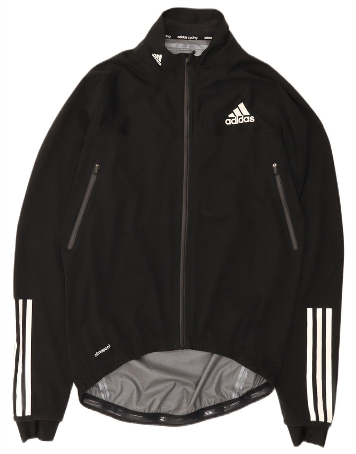 Jachetă de ploaie Adidas Climacool pentru femei UK 14 Poliester mediu negru