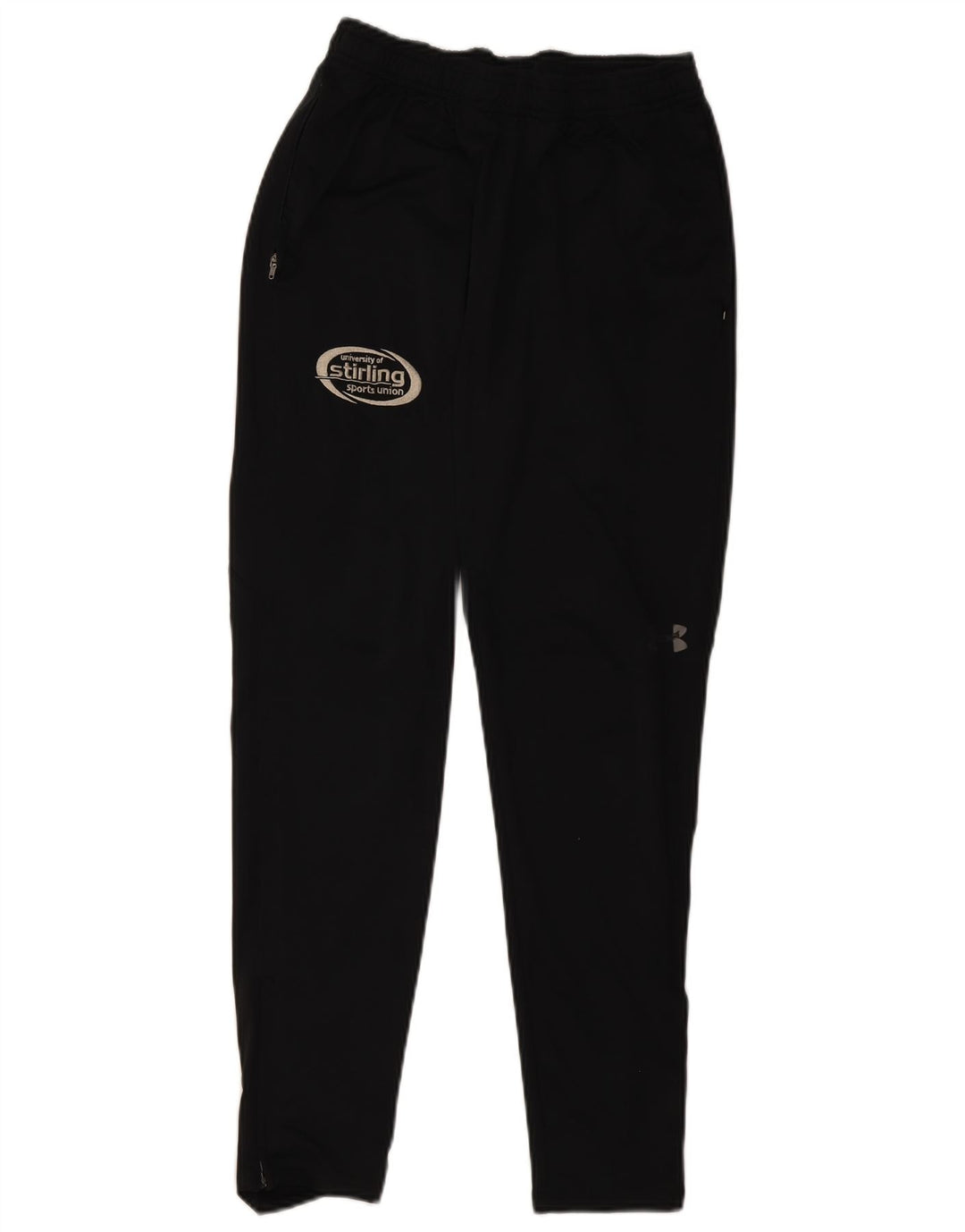 Pantaloni de trening grafic pentru bărbați Under Armour, poliester mediu negru