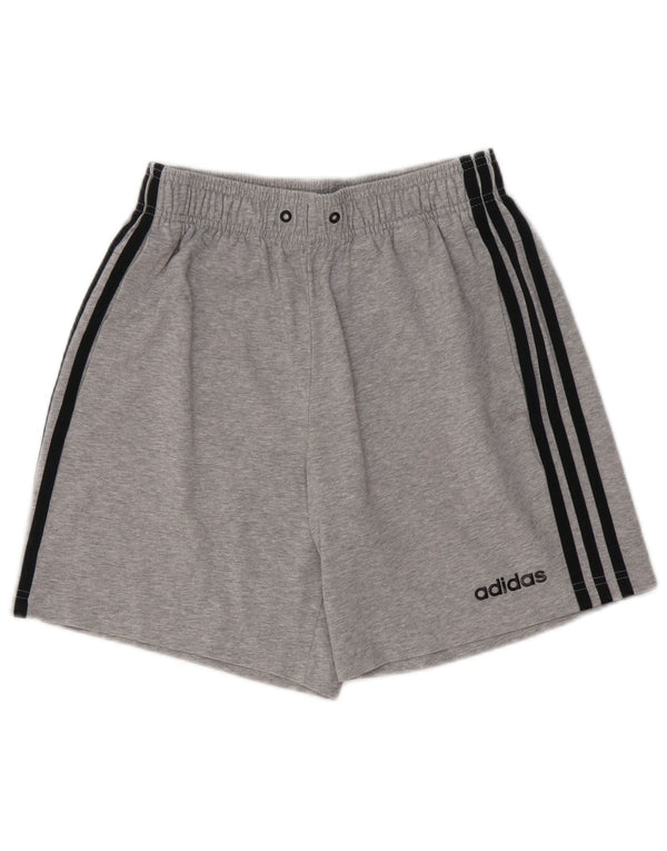 Pantaloni scurți sport adidas pentru bărbați, bumbac, gri mic