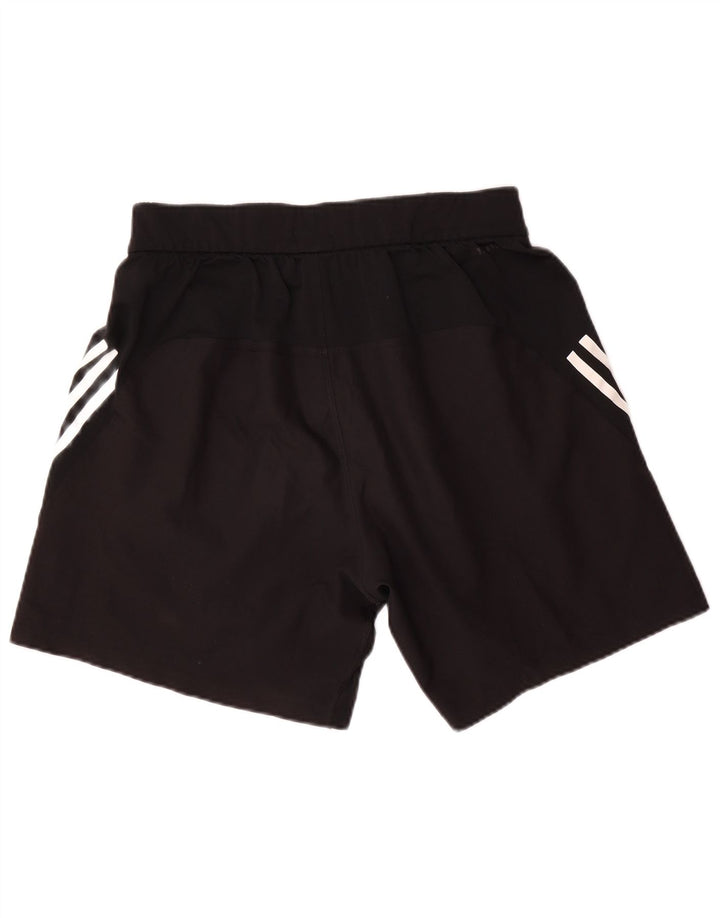 Pantaloni scurți sport pentru bărbați Adidas, mediu negru, poliester color bloc
