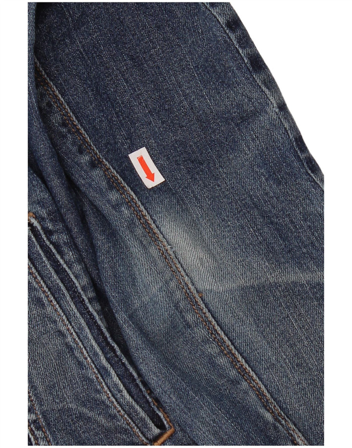 Jachetă de blugi pentru femei Eddie Bauer UK 14, bumbac albastru mediu