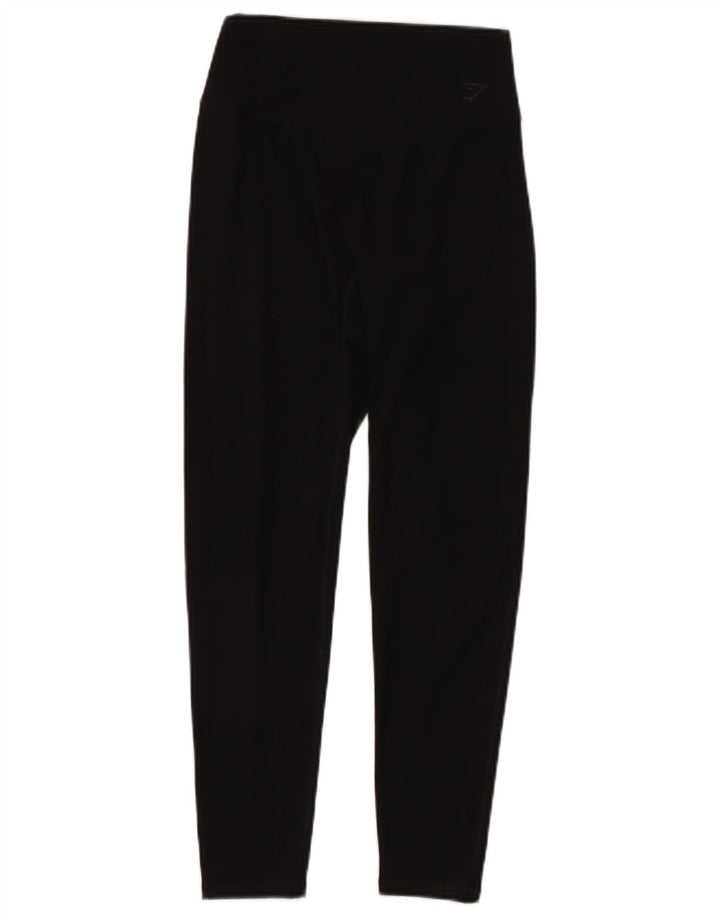 Leggings pentru femei Gymshark UK 14 Medium Black Nylon