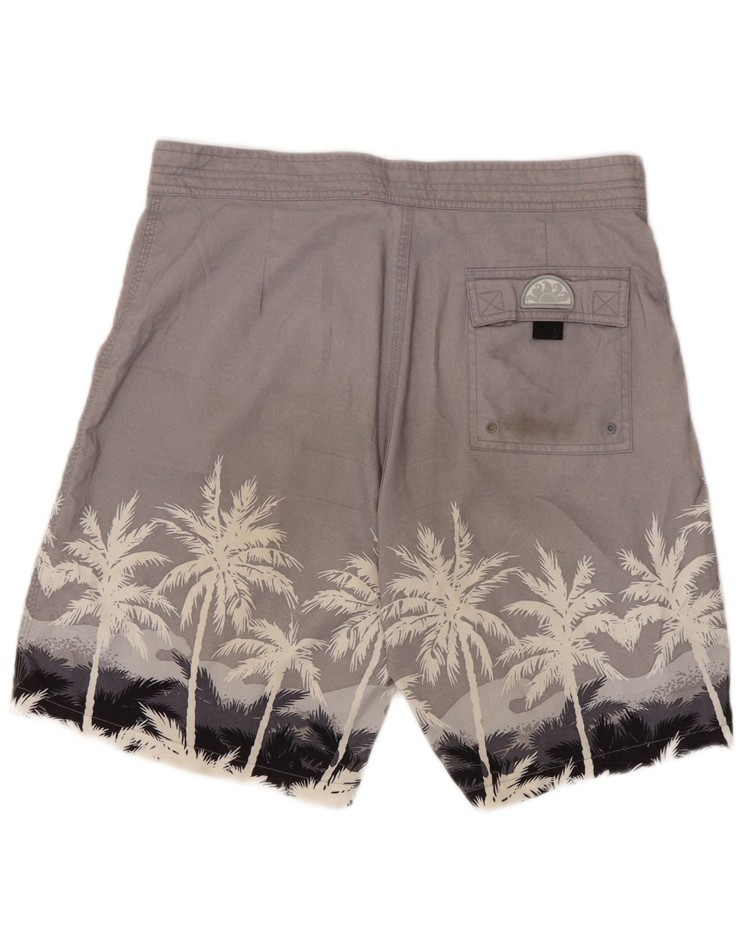 Sundek Pantaloni scurți de baie pentru bărbați, mari, gri, din poliester floral