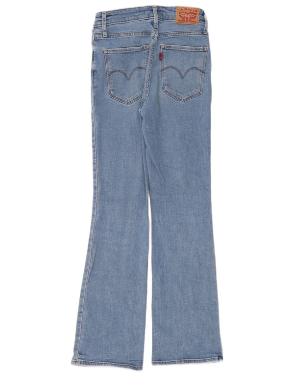 Levi's Womens 725 High Rise Bootcut Jeans W25 L30 Blue Cotton