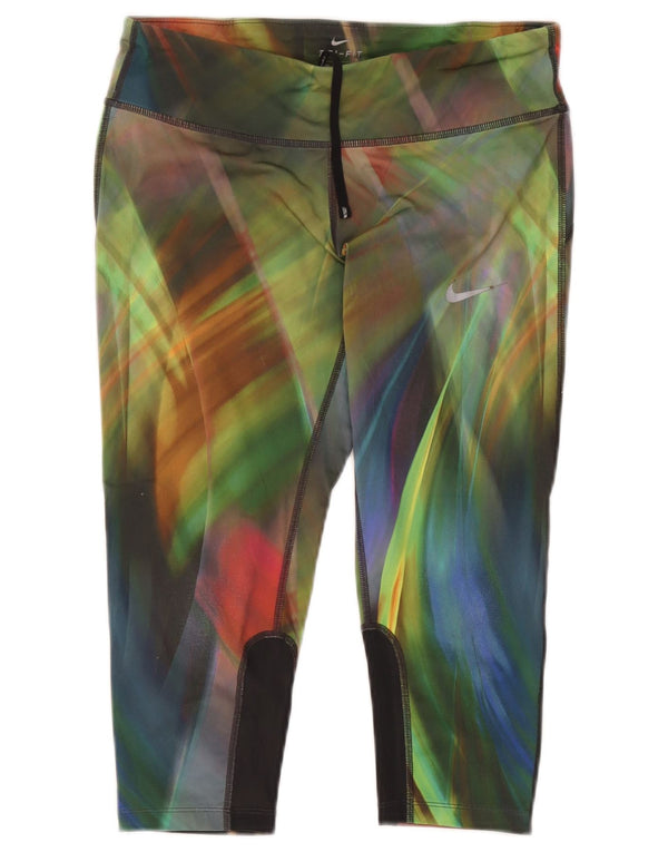 Leggings Nike Dri Fit Capri pentru femei UK 14 Medium Multicolor Tie Dye