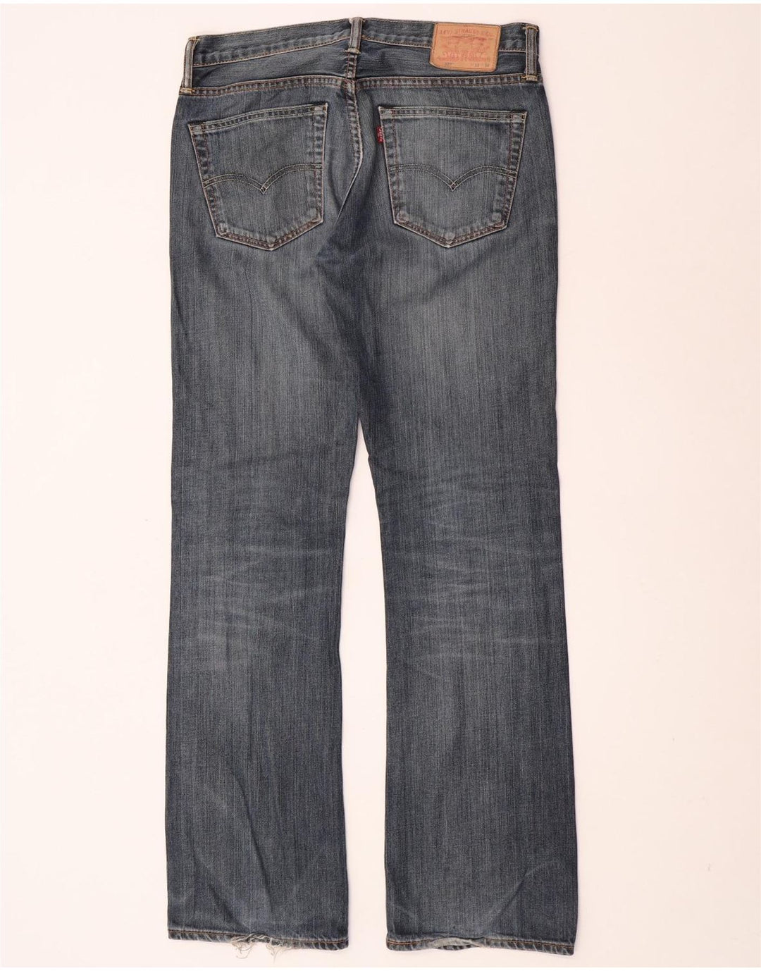 Blugi pentru bărbați Levi's 527 Bootcut W33 L34 Bumbac albastru