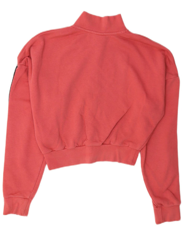 Pulover oversized crop Nike pentru femei UK 6 XS roz Colorblock