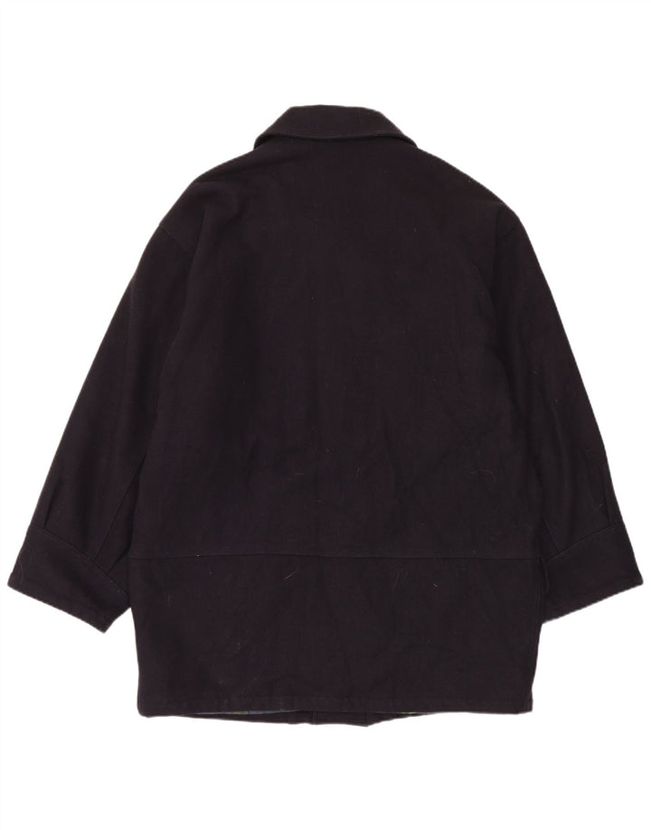 Pardesiu pentru bărbați Trussardi Jeans UK 40 mare, bleumarin, lână clasică