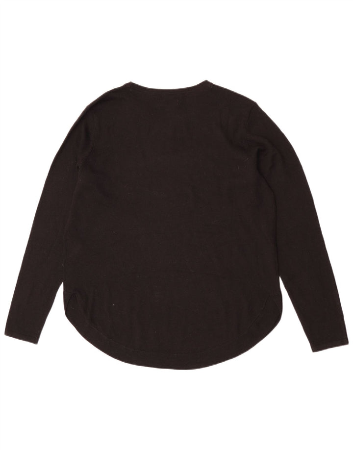 Pulover pentru femei Fat Face cu gâtul cu barca UK 12 Poliester mediu negru