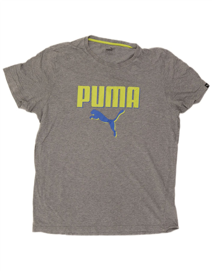 Tricou cu grafică Puma pentru bărbați Top 2XL, gri pătat