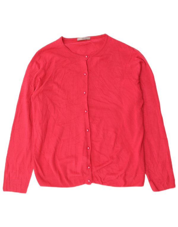 Pulover cardigan pentru femei Marks & Spencer UK 18 XL roz acrilic