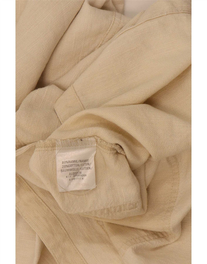 Jachetă utilitare supradimensionată pentru femei Smith & Brooks UK 12 Medium Beige Ramie