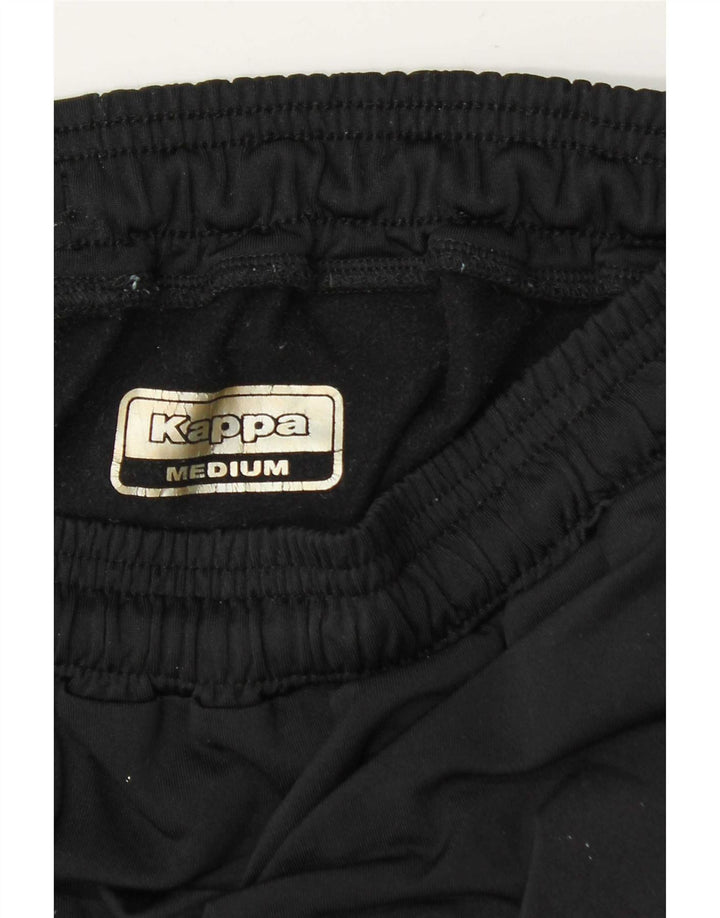 Pantaloni de trening pentru bărbați cu grafică Kappa Pantaloni de jogging mediu negru