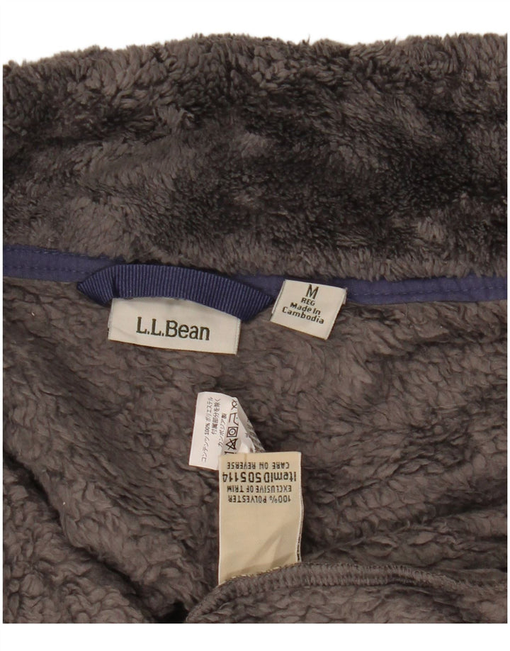L.L.BEAN Gilet cu lână pentru femei UK 14 Medium Gri Poliester