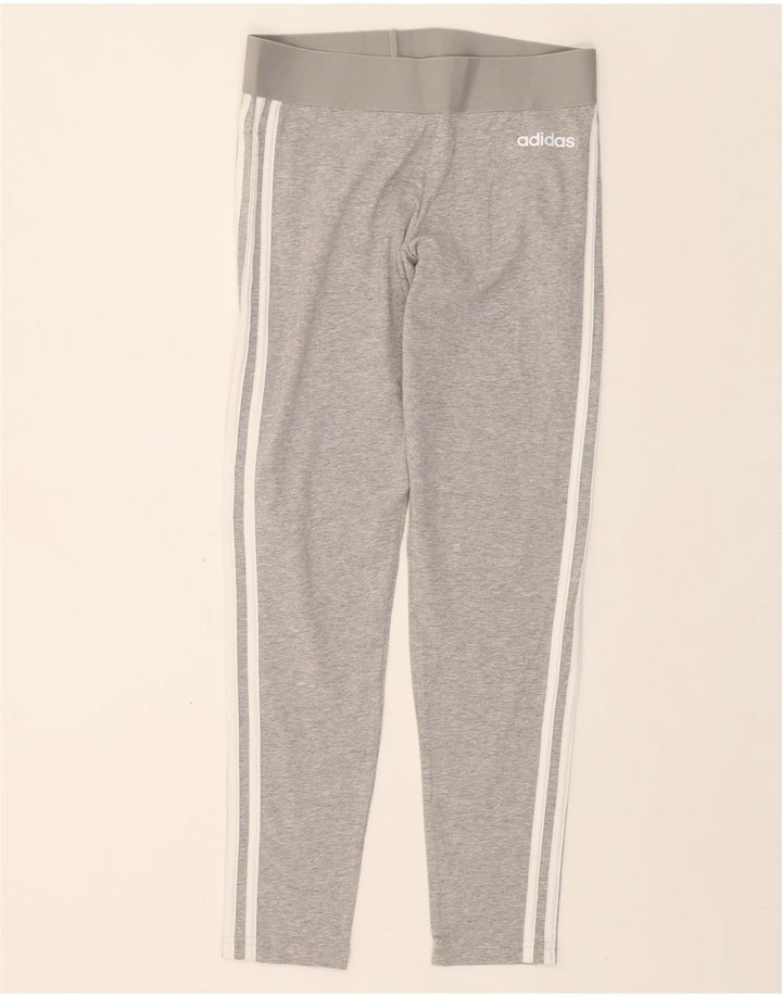 ADIDAS Womens Leggings UK 8/10 Small  Grey Cotton Vintage Adidas and Second-Hand Adidas from Messina Hembry 
