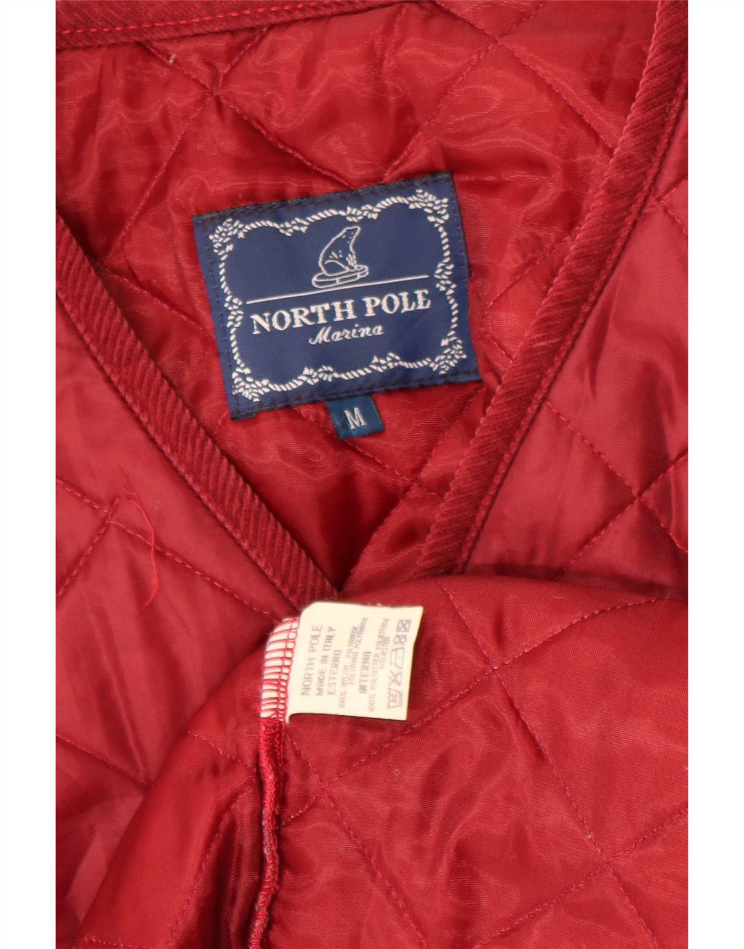 Gilet matlasat pentru bărbați North Pole UK 38 Medium Red Nylon