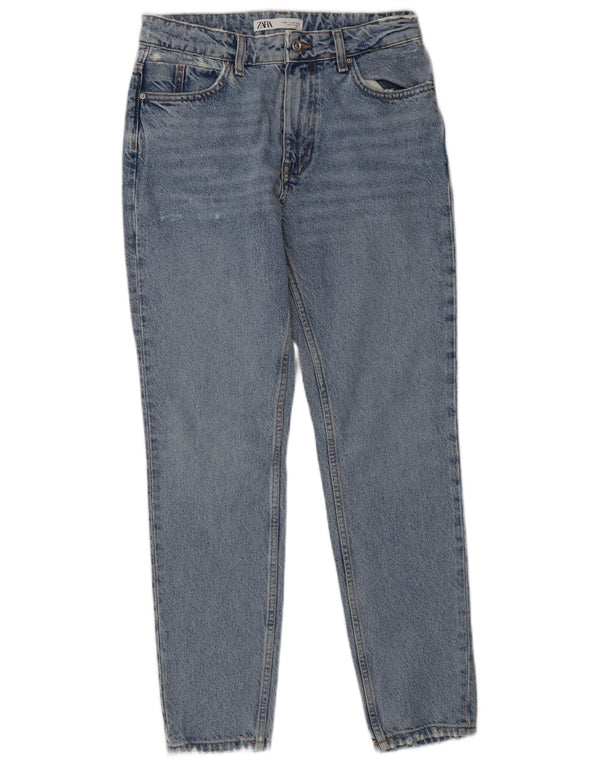 Blugi skinny distressed pentru femei Zara EU 36 XS W26 L30 Albastru