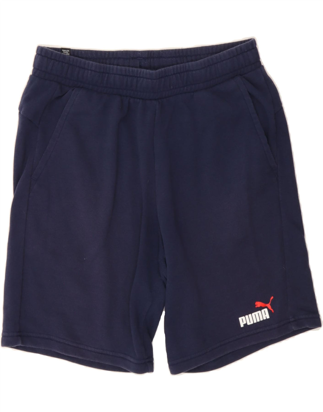 PUMA Mens Sport Shorts Large Navy Blue Vintage Puma and Second-Hand Puma from Messina Hembry 