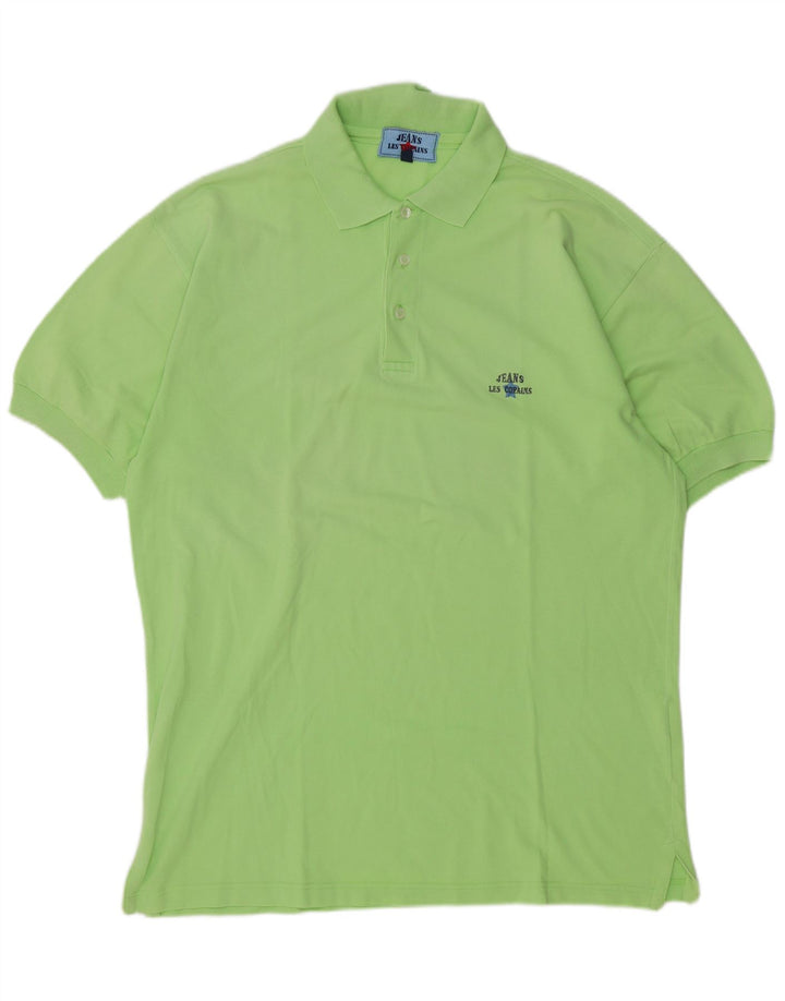 Tricou polo pentru bărbați Les Copains IT 52 mare bumbac verde