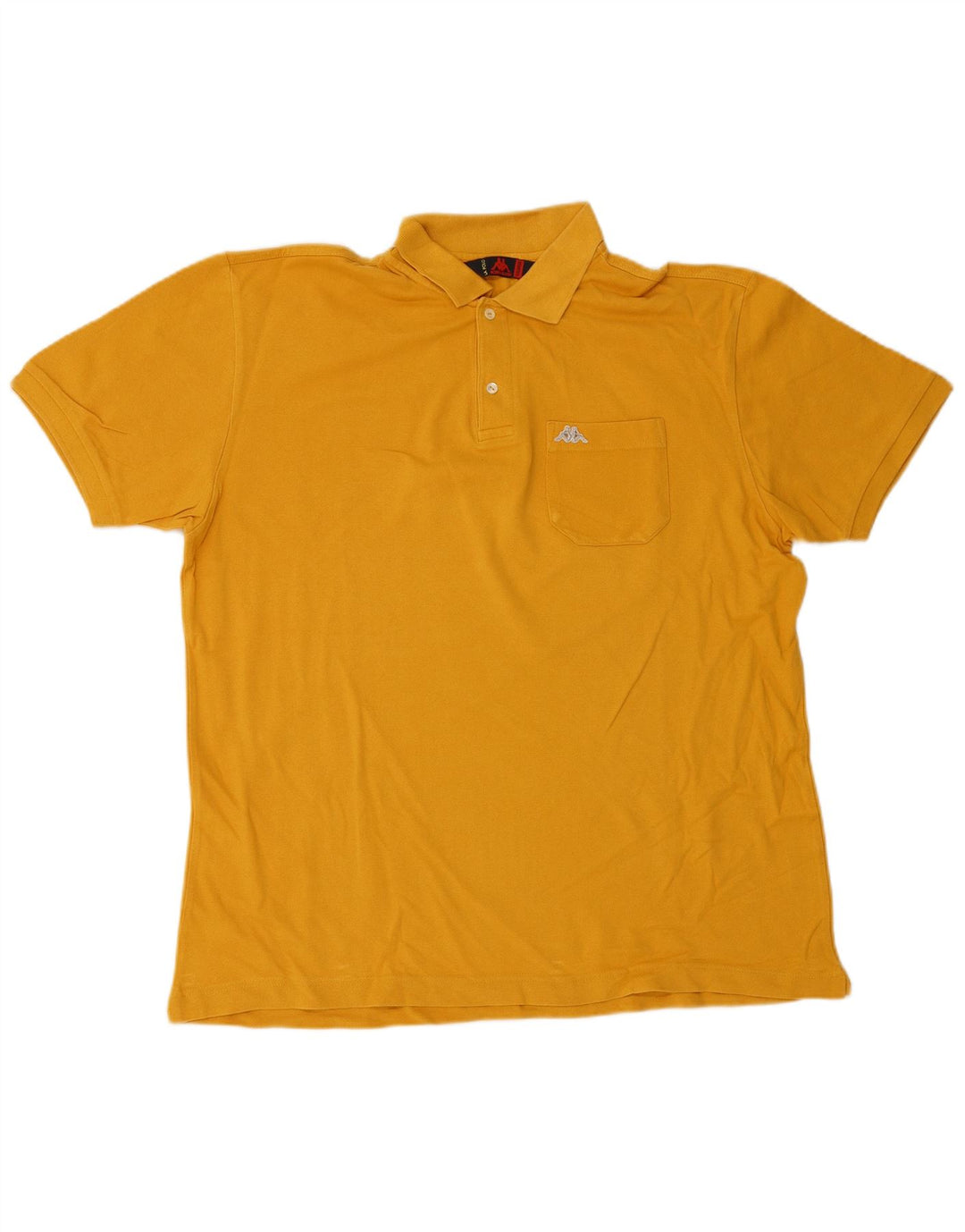 Cămașă polo pentru bărbați Kappa 2XL bumbac galben