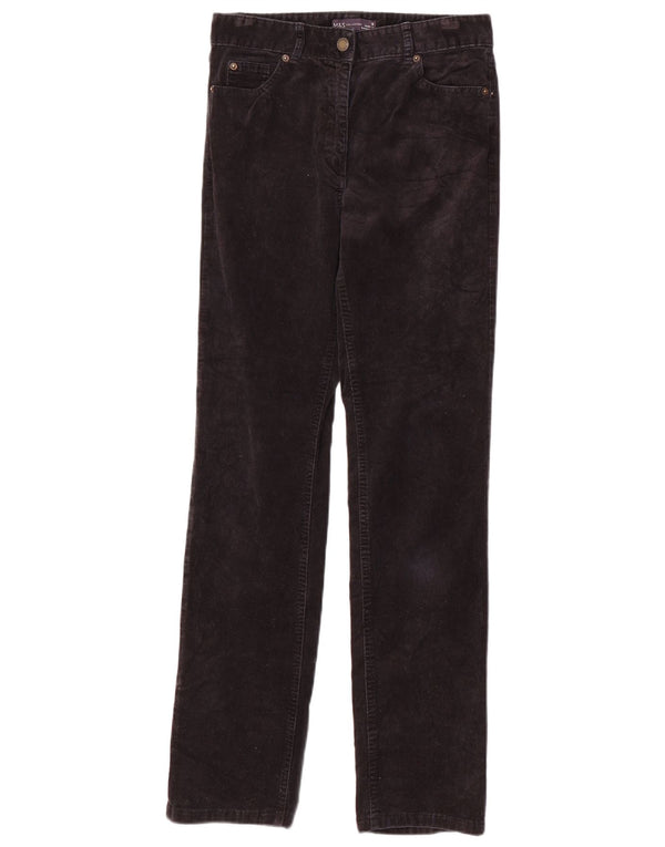 Pantaloni din velur pentru femei Marks & Spencer UK 8 Small W28 L31 Bleumarin