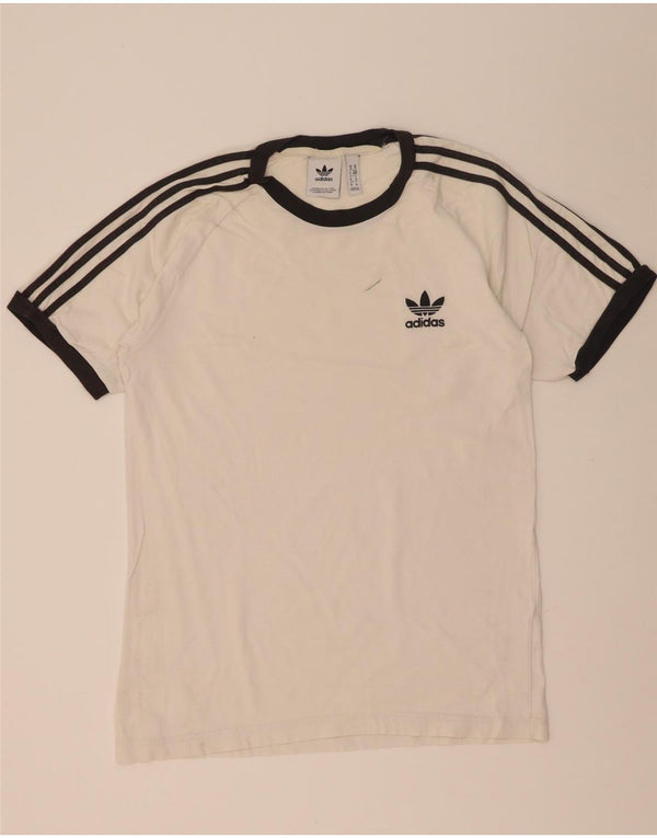 Adidas Mens T-Shirt Top Medium White