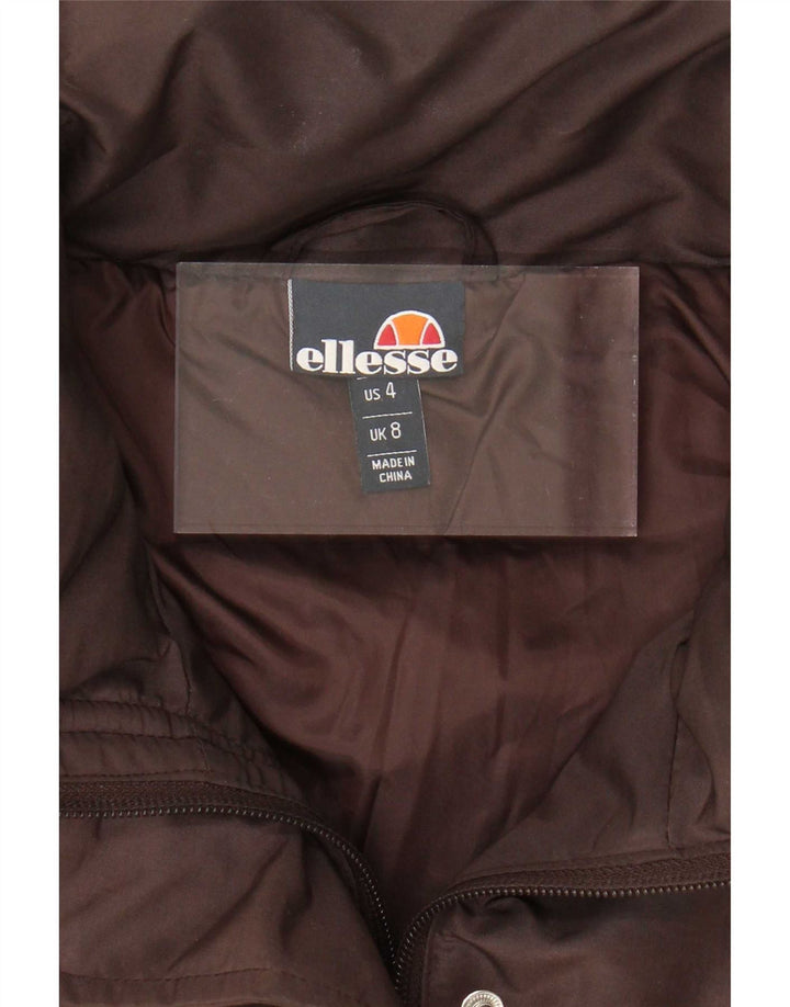 Jachetă căptușită supradimensionată pentru femei Ellesse UK 8 Small Brown Colorblock