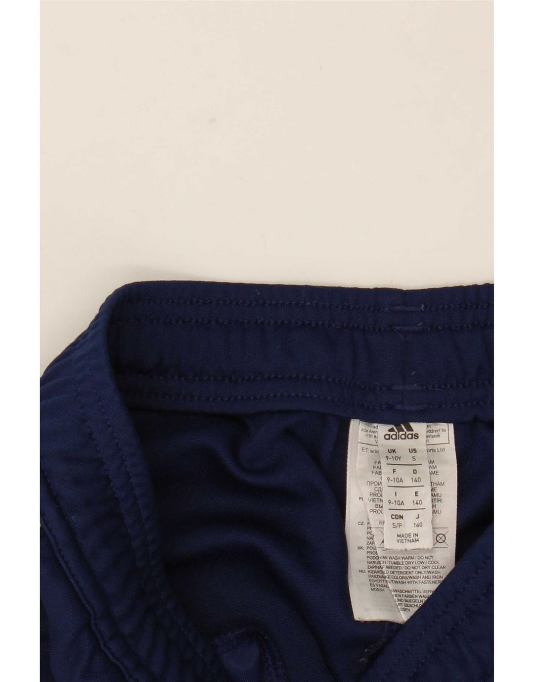 Pantaloni de trening Adidas Climacool pentru baieti 9-10 ani poliester bleumarin