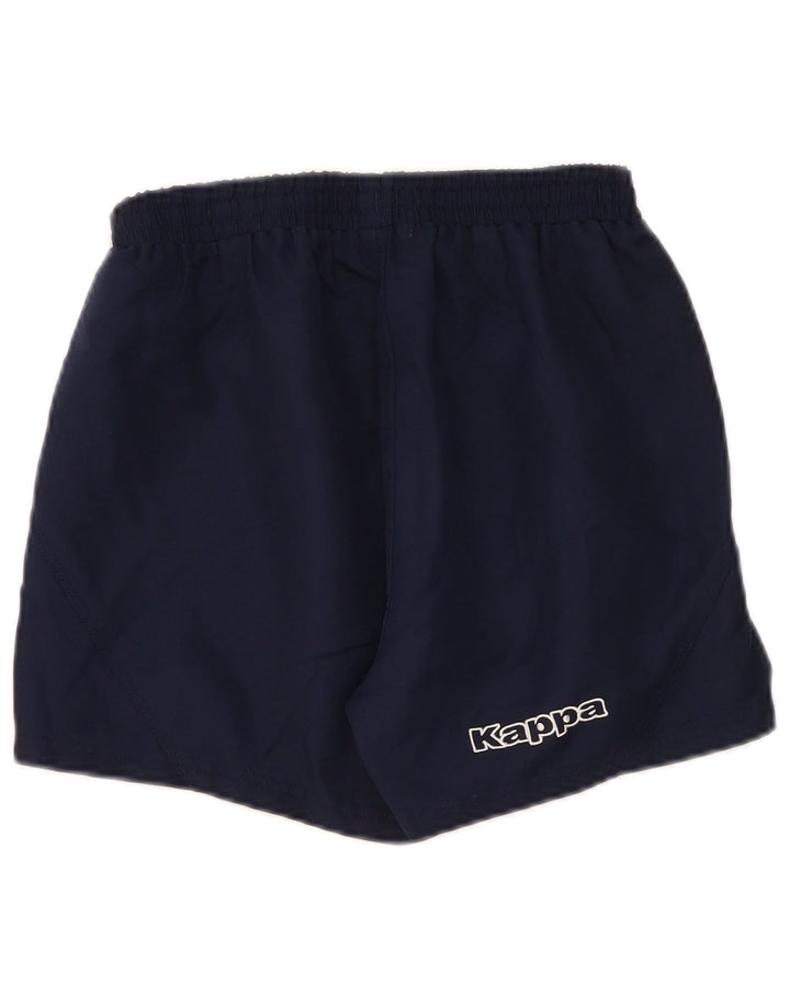 Pantaloni scurți de sport grafic Kappa pentru femei, poliester mici, albastru