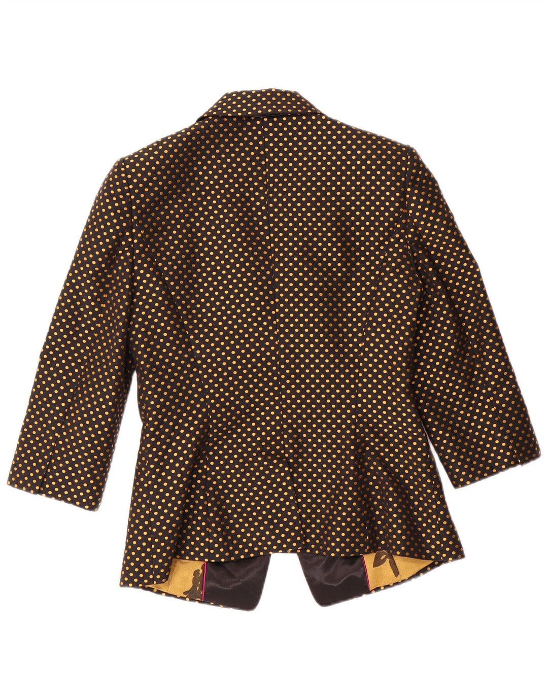 Jachetă TED BAKER pentru femei, cu mâneci 3/4, mărimea 2, cu buline mici, negre