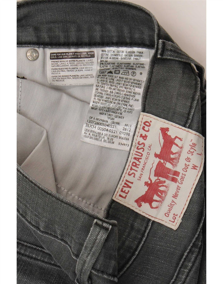 Blugi drepti pentru bărbați Levi's W36 L34 bumbac gri