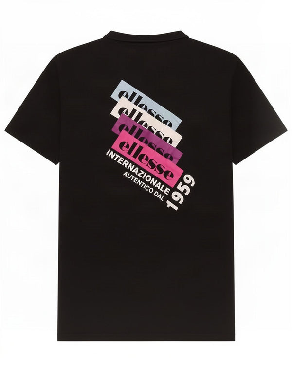 Tricou grafic pentru bărbați Ellesse Top mic, negru, bumbac