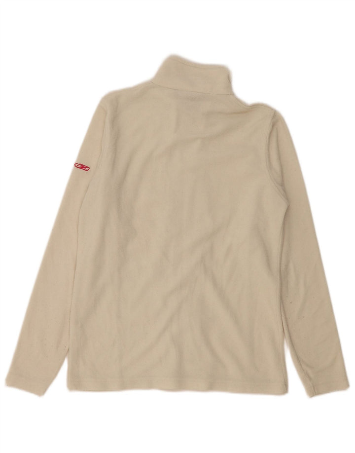 Jachetă Fleece Reebok pentru femei UK 10 Small Off White Poliester