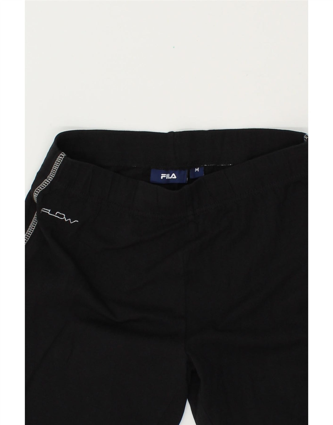 FILA Womens Sport Shorts UK 12 Medium  Black Cotton Vintage Fila and Second-Hand Fila from Messina Hembry 