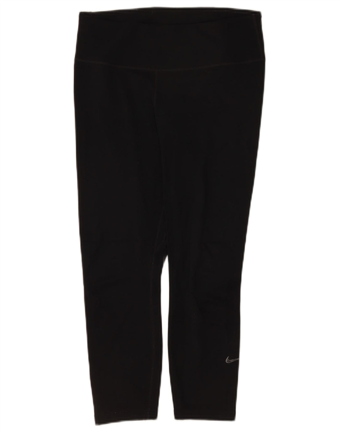 Leggings capri Nike Dri Fit pentru femei UK 12 Poliester mediu negru