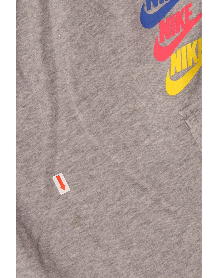 Pantaloni scurți sport Nike pentru bărbați, bumbac, gri mici