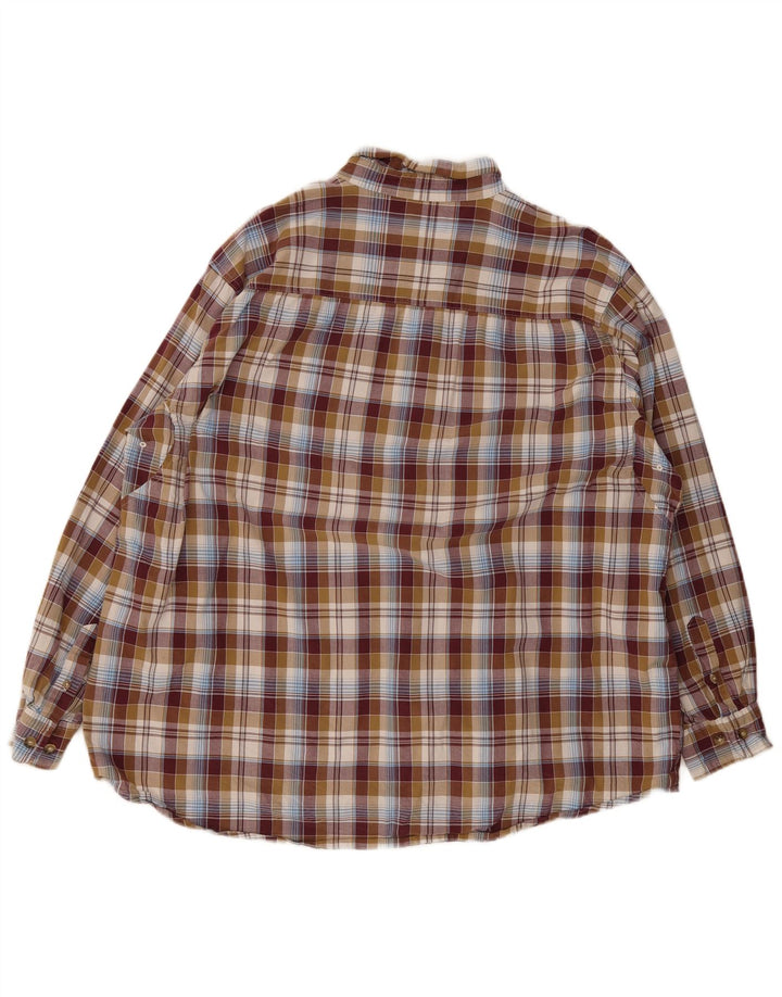 Cămașă pentru bărbați Wrangler XL, maro, carouri