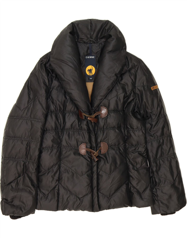 CIESSE PIUMINI Womens Padded Jacket IT 48 XL Black Polyester Vintage Ciesse Piumini and Second-Hand Ciesse Piumini from Messina Hembry 