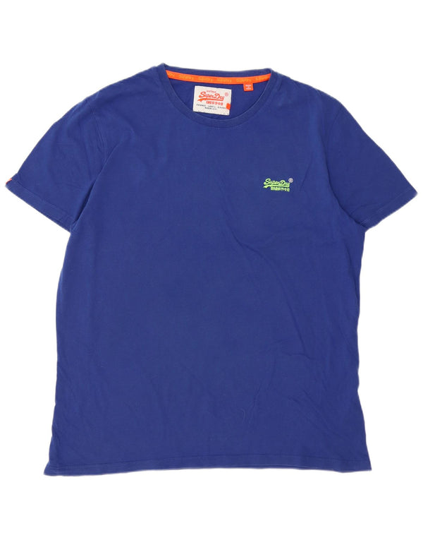 SUPERDRY Tricou Bărbați Top 2XL Bumbac Albastru