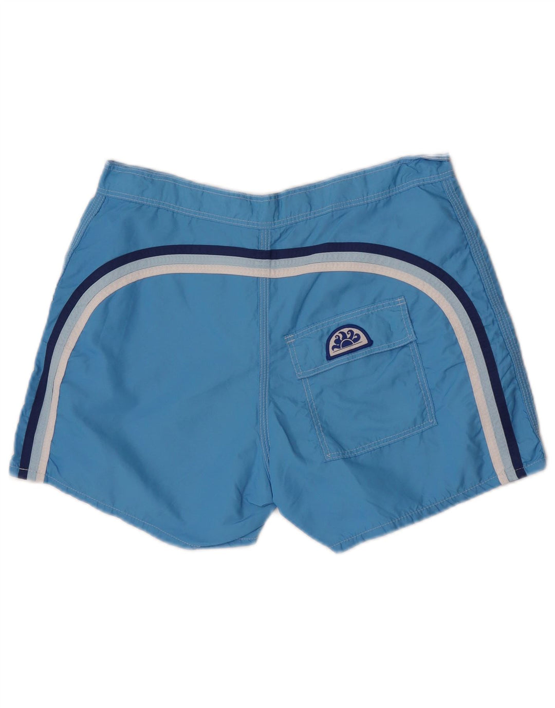 Sundek Pantaloni scurți de înot pentru bărbați, albastru mediu, nailon color bloc