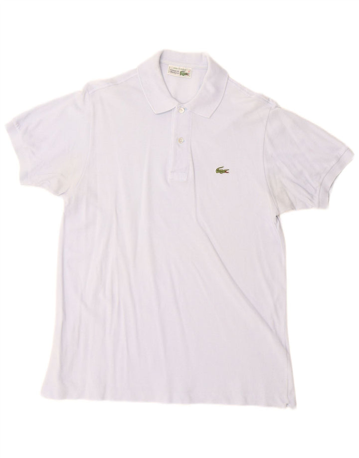 Tricou polo Lacoste pentru bărbați, mărimea 4, bumbac albastru mediu